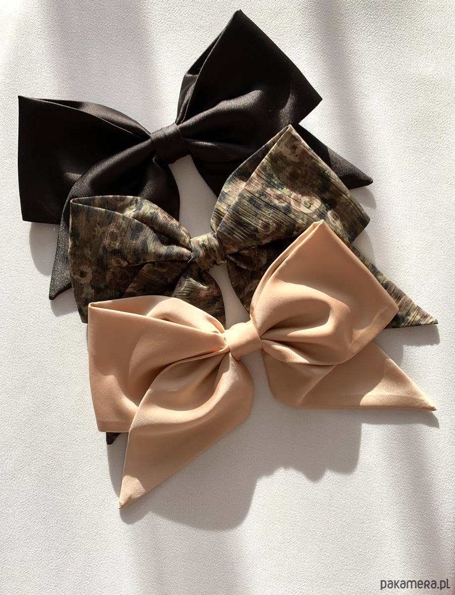 spinki i klamry do włosów Kokarda do włosów na spince francuskiej w beżu Nude 2