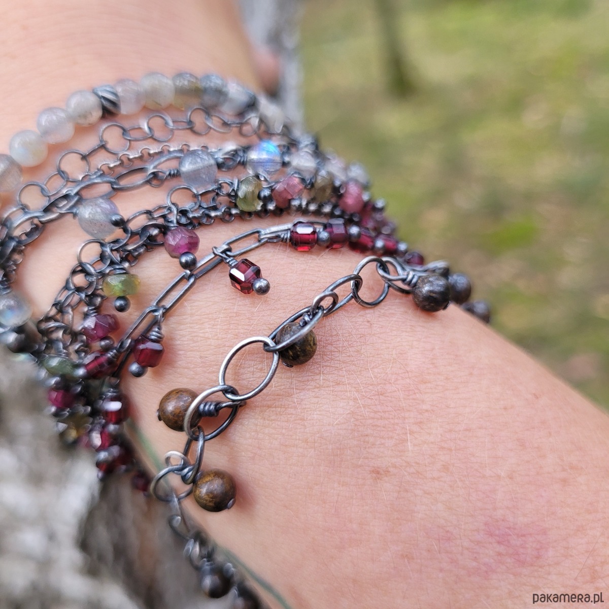 bransoletki z kamieni naturalnych Labradoryty niezywkłe 9