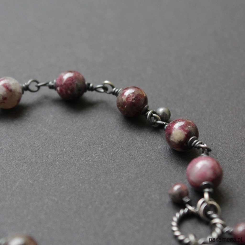 bransoletki z kamieni naturalnych Bransoletka Bakłażan 5