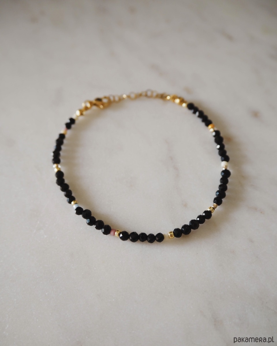 bransoletki z kamieni naturalnych Bransoletka z kamieni naturalnych onyks 2