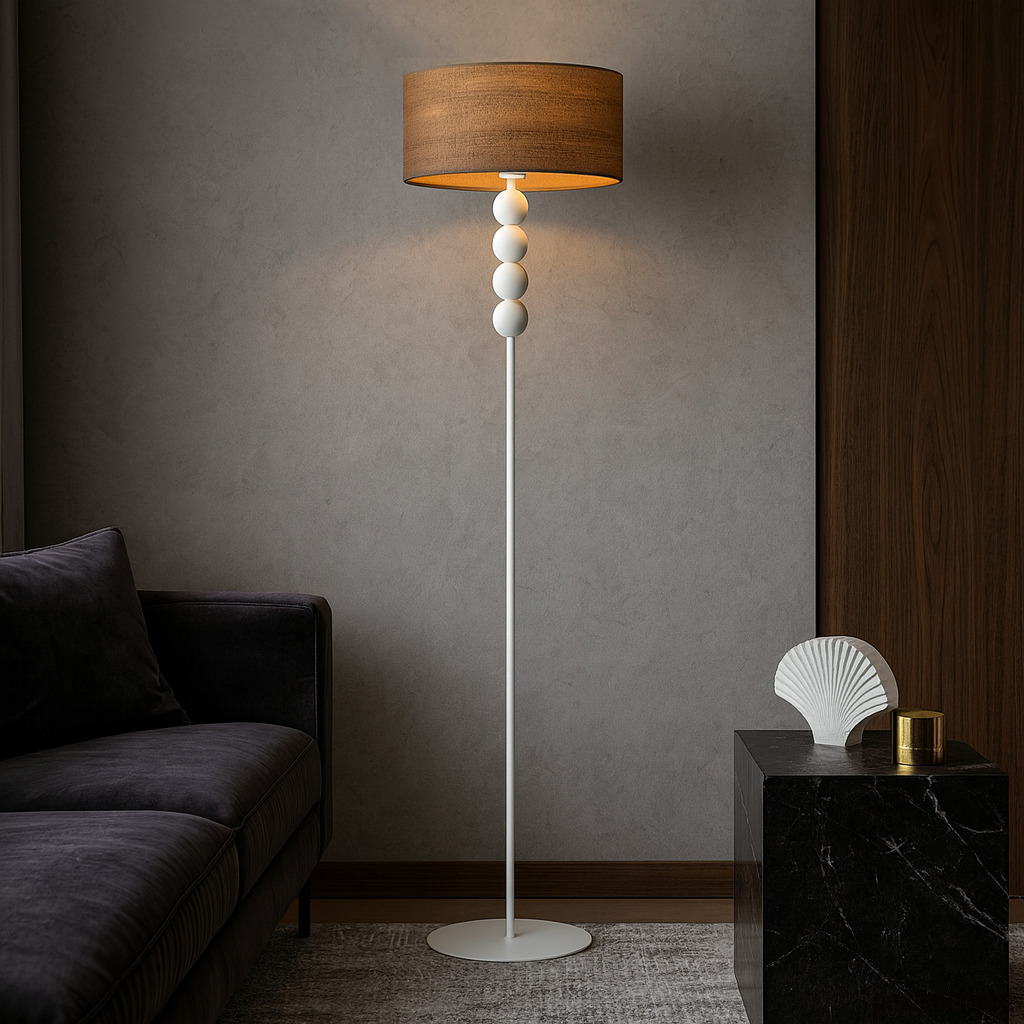 lampy podłogowe Designerska lampa stojąca z kulami do salonu BERMUDY ECO 2