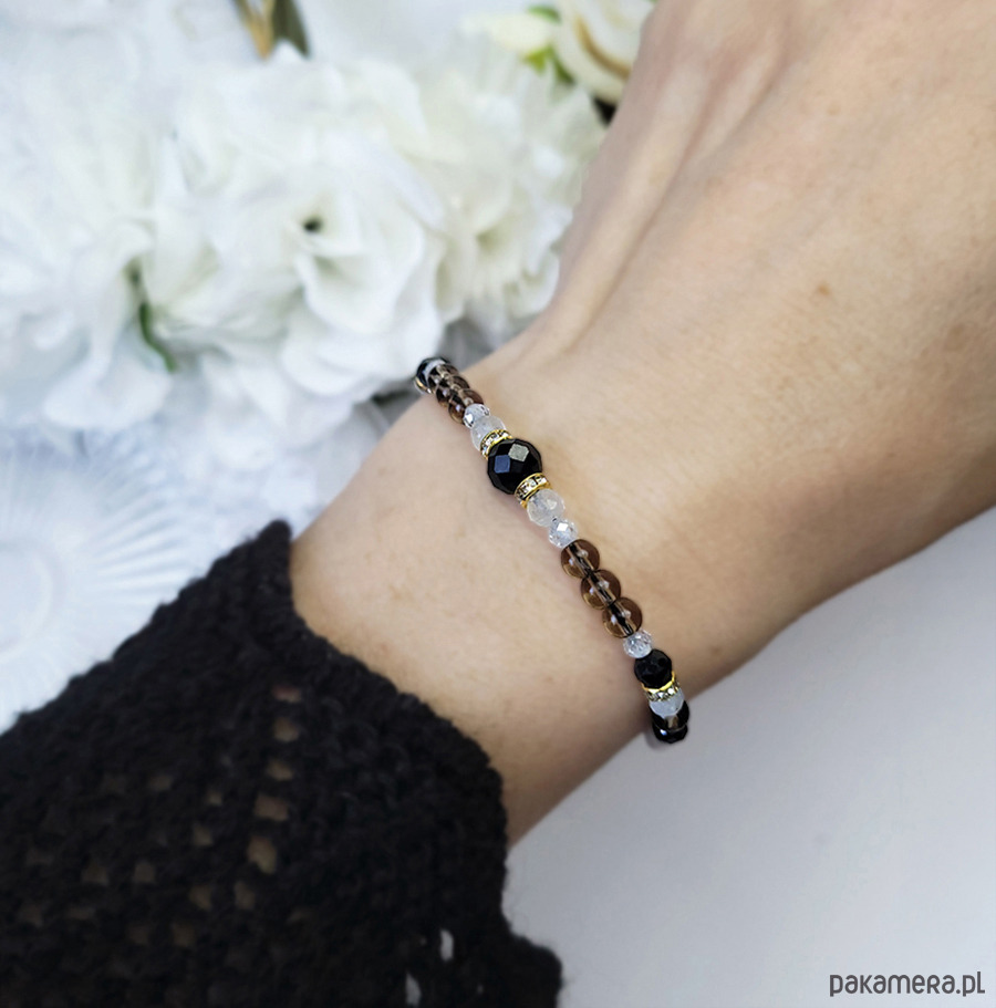 bransoletki z kamieni naturalnych KOZIOROŻEC- Bransoletka zodiakalna regulowana 1