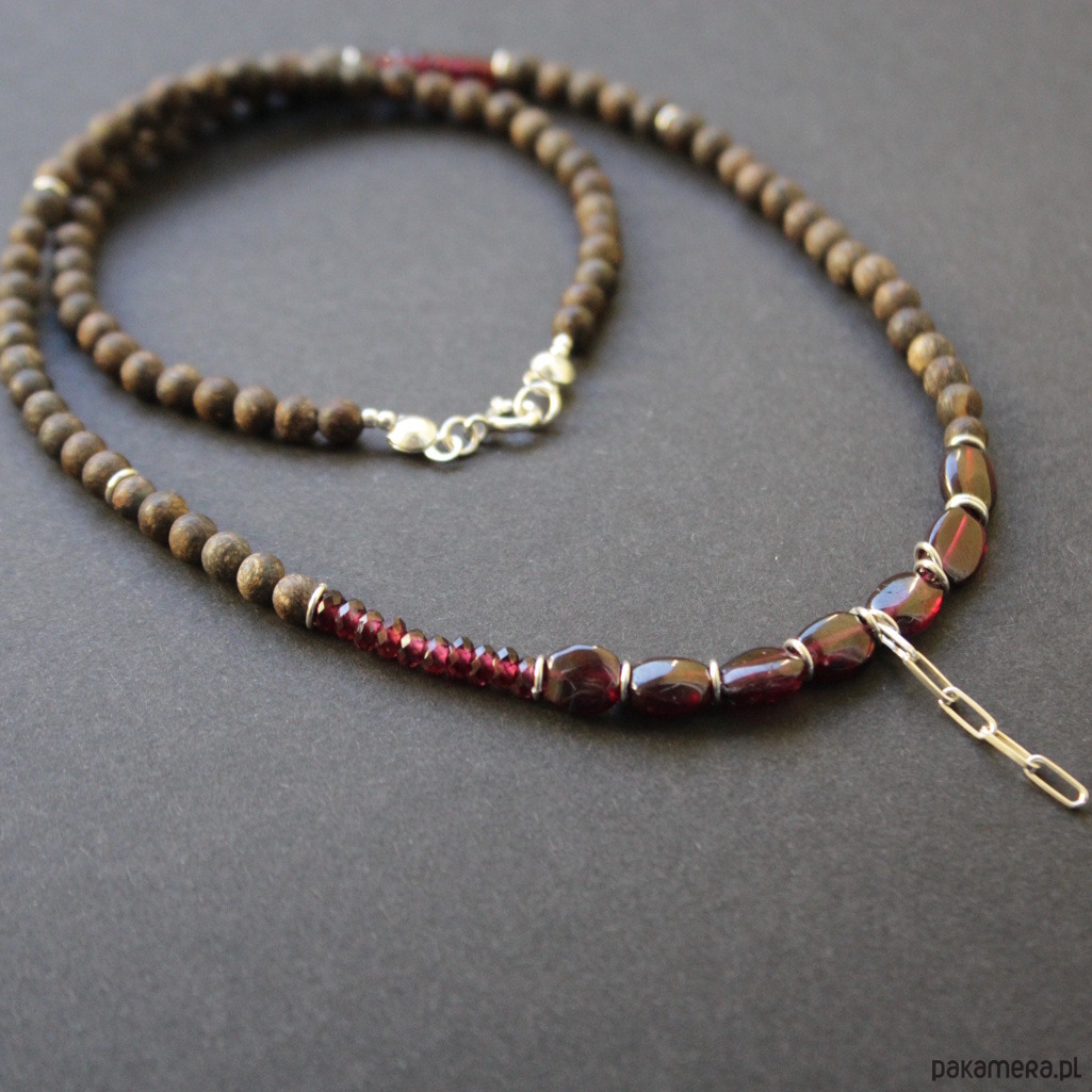 srebrne naszyjniki Naszyjnik czekolada i porto 4