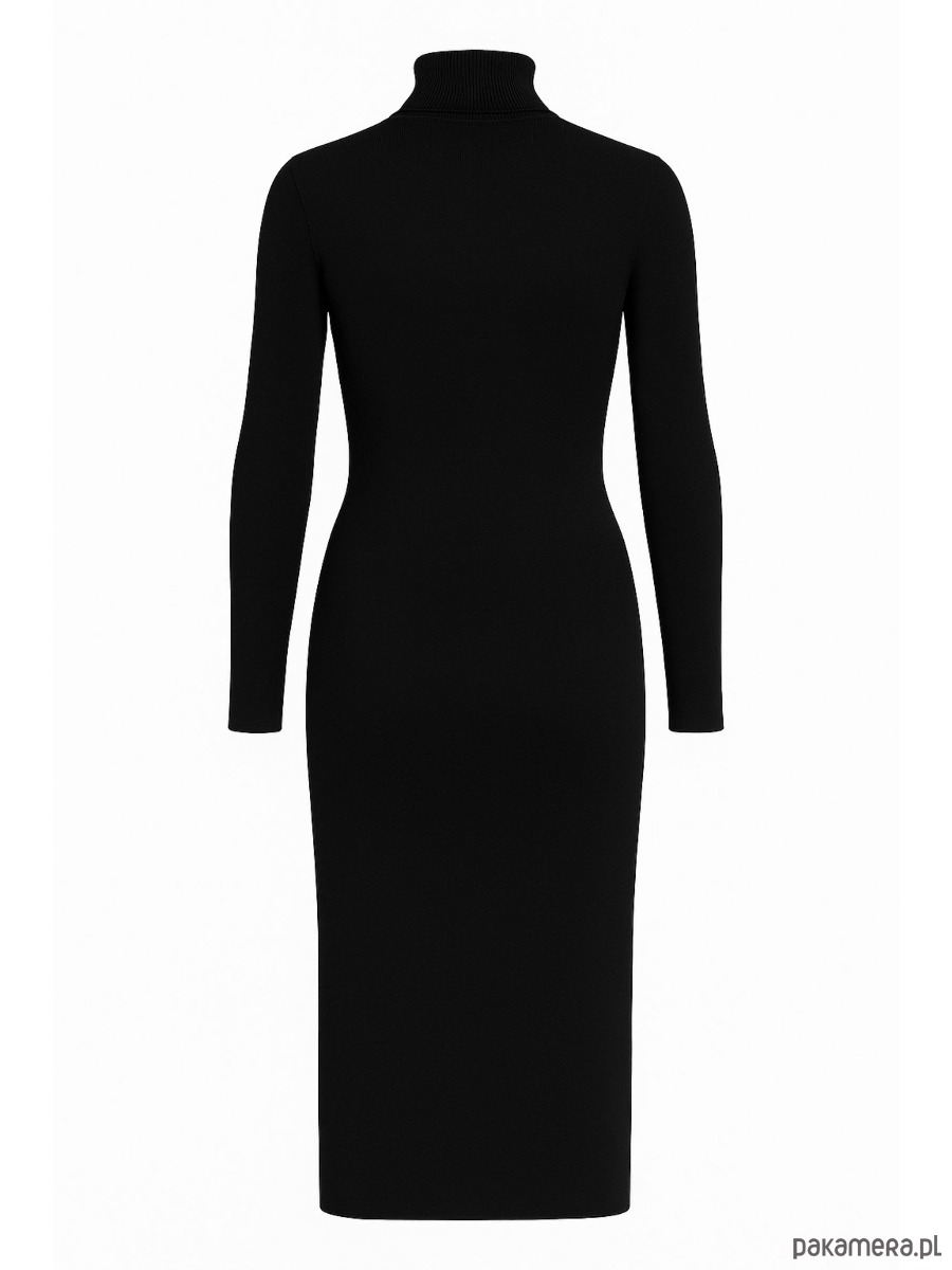 sukienki midi damskie Sukienka  czarna  YY300059 2