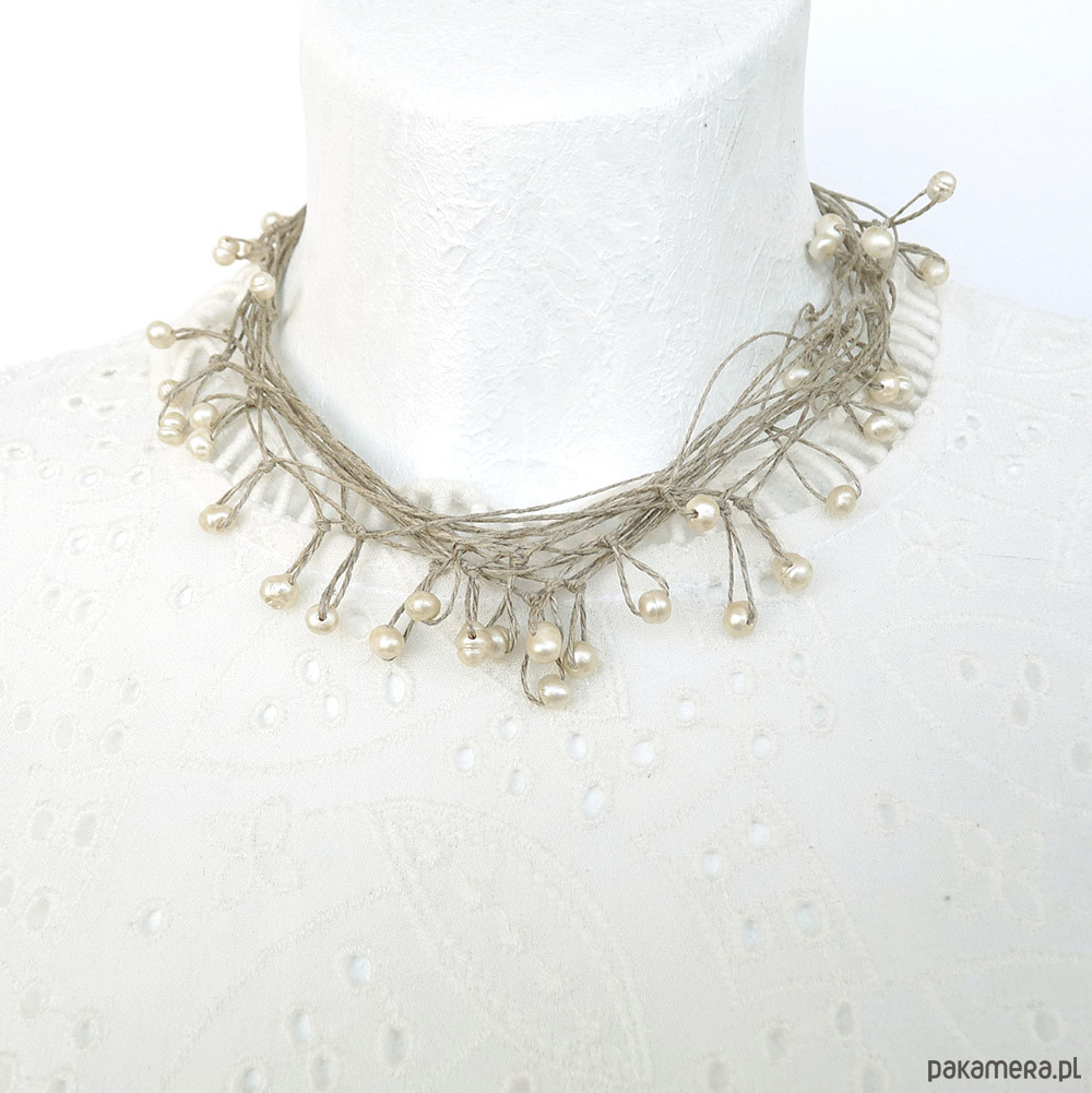 chokery Perły Naturalnie naszyjnik 2