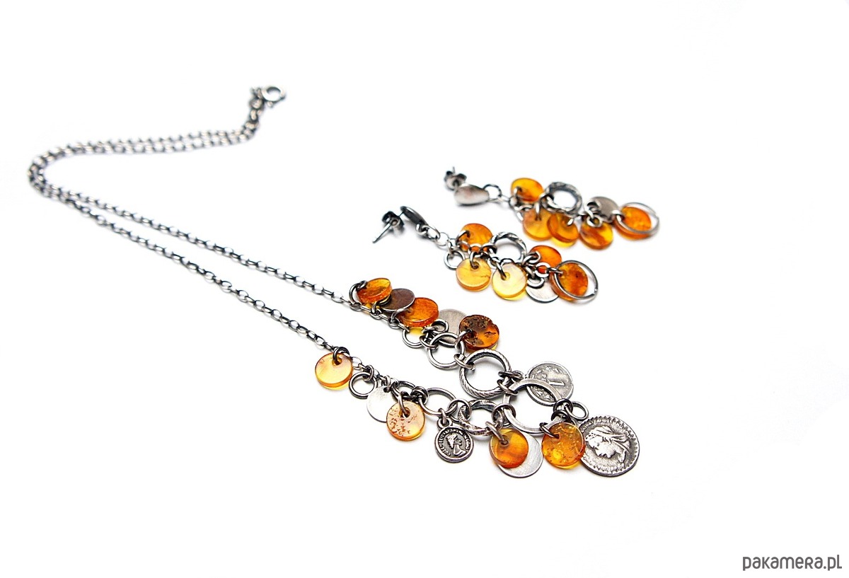 wisiory Amber chips -  naszyjnik 7