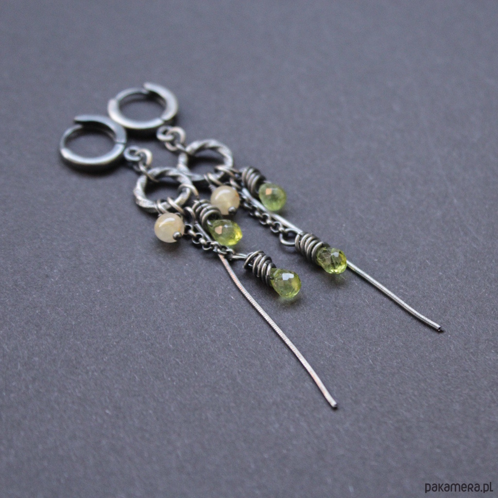 kolczyki z kamieniami Kolczyki wieczna wiosna 1