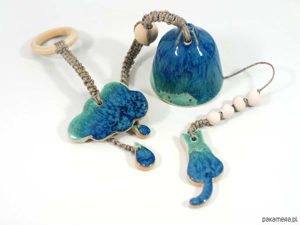 Ozdoby na ścianę Wisząca ozdoba ceramiczna do salonu lub sypialni - kocie sprawy 7