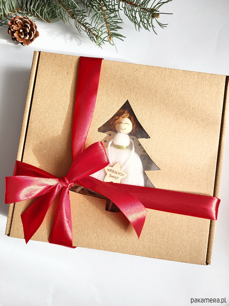 ozdoby choinkowe Aniołki na choinkę, zawieszki świąteczne. Box 3 sztuki 4