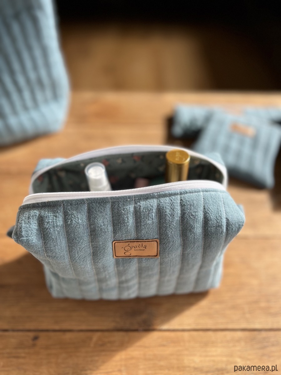kosmetyczki Lniana kosmetyczka box  3