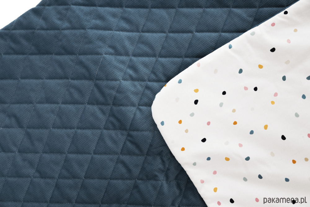 kocyki, kołderki, pościel dla dzieci Kocyk Tęczowe kropki - ZIELEŃ NEPALSKA 1