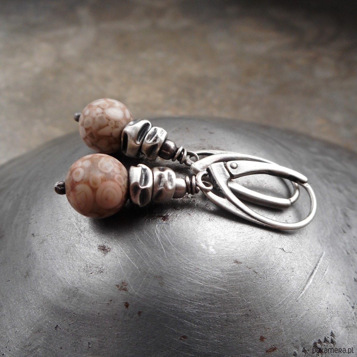 kolczyki z kamieniami W Dolomitach kolczyki srebro 925 1