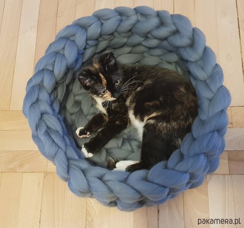 legowiska dla psów i kotów Legowisko dla kota, łóżko dla kota, meble dla kota, kocyk dla kota 1