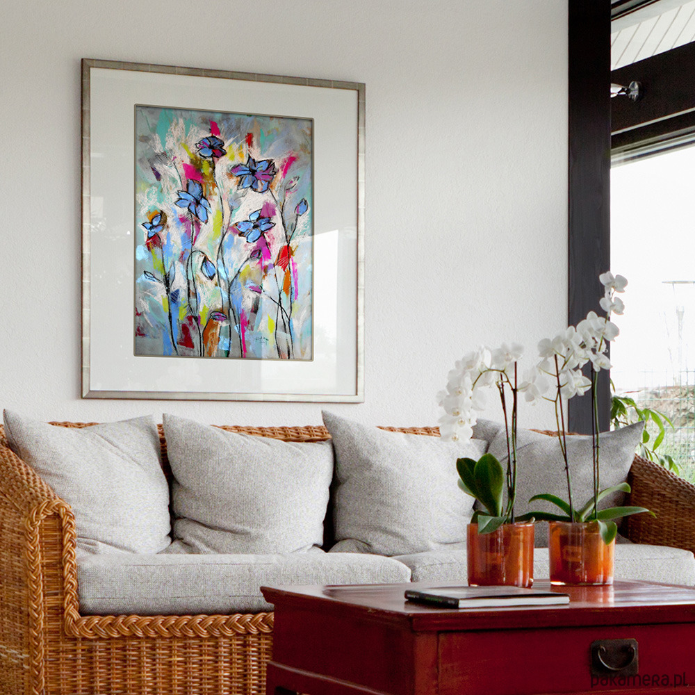 plakaty Niebieskie - plakat 50x70 cm 1