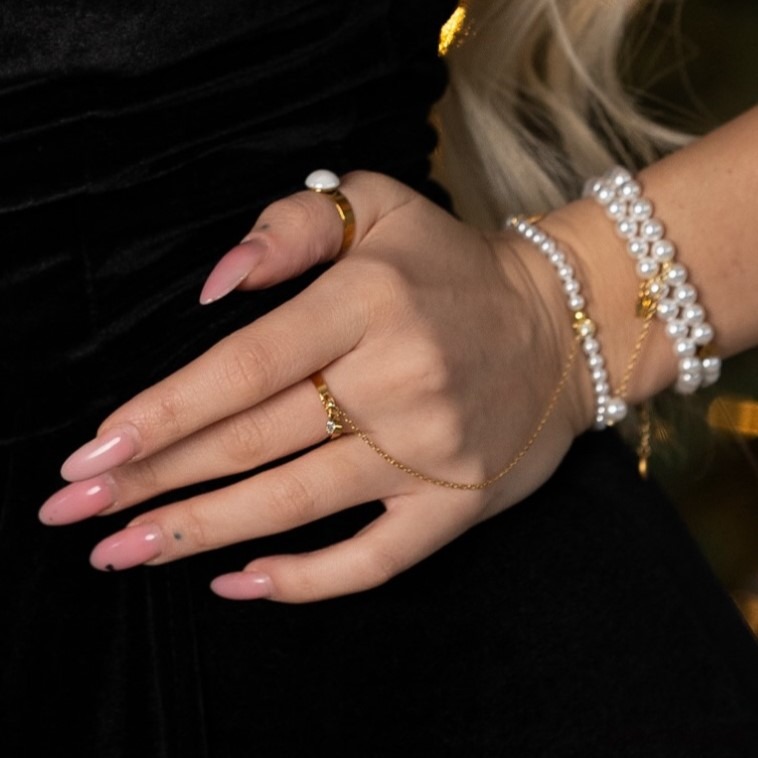 bransoletki z kamieni naturalnych Bransoletka z pierścionkiem perły Luxury Me 3