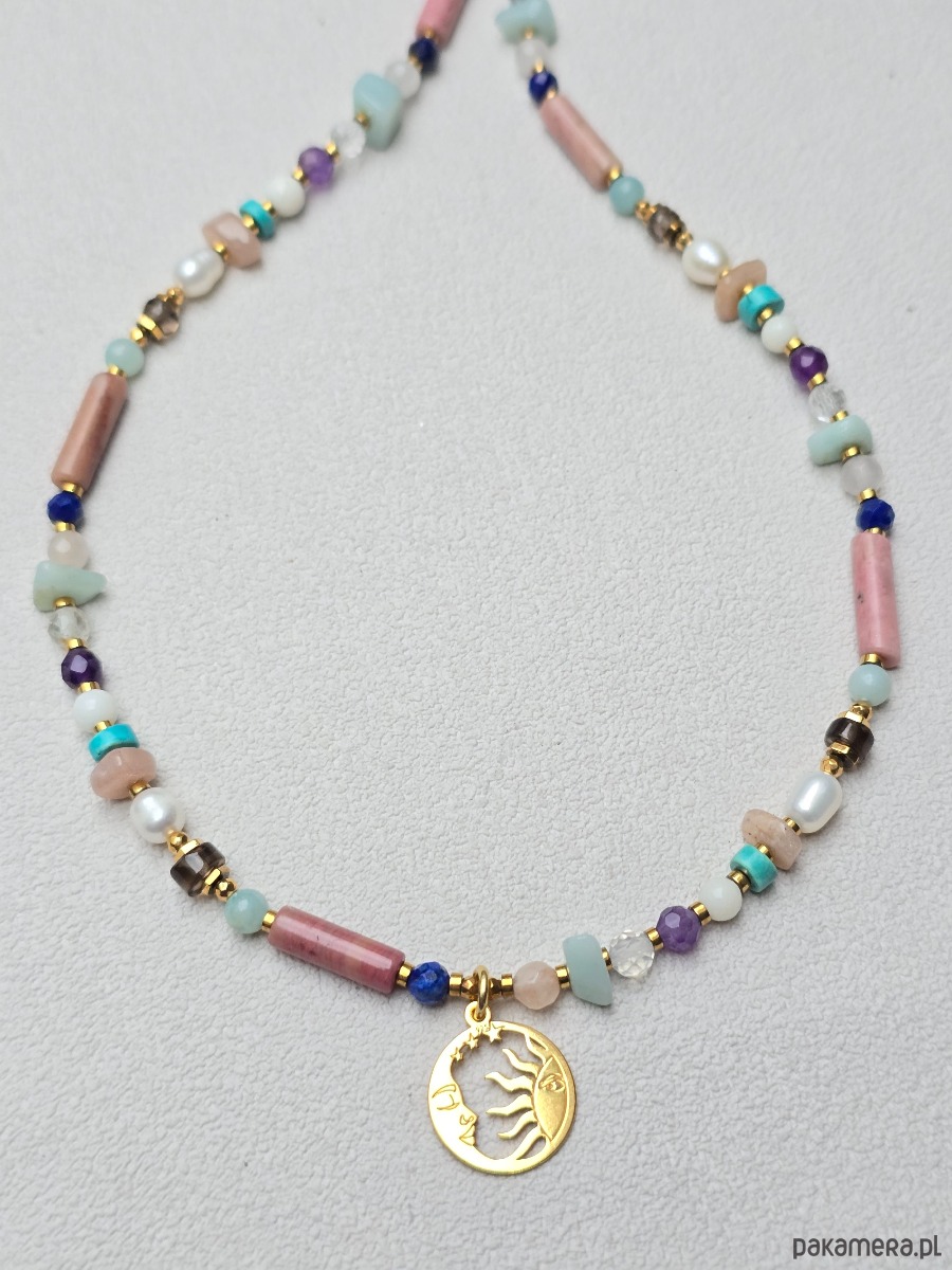 złote naszyjniki Krótki  Naszyjnik Solaris 4