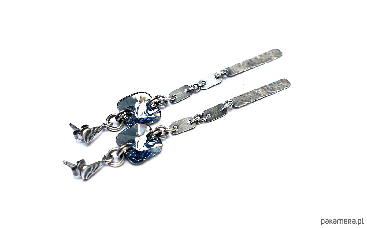 kolczyki z kamieniami Kolczyki Denim jeans vol. 3 4