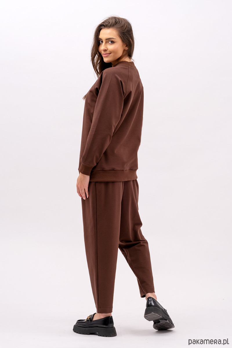 ubrania różne Komplet dresowy damski "ADALET" czekolada 2