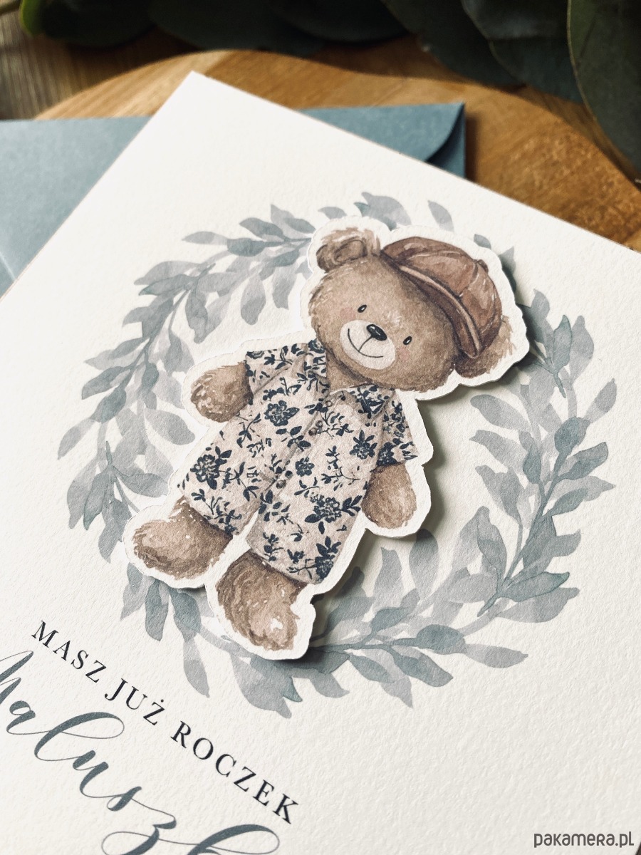 kartki scrapbooking Kartka dla dziecka na roczek, Pierwsze urodziny 2