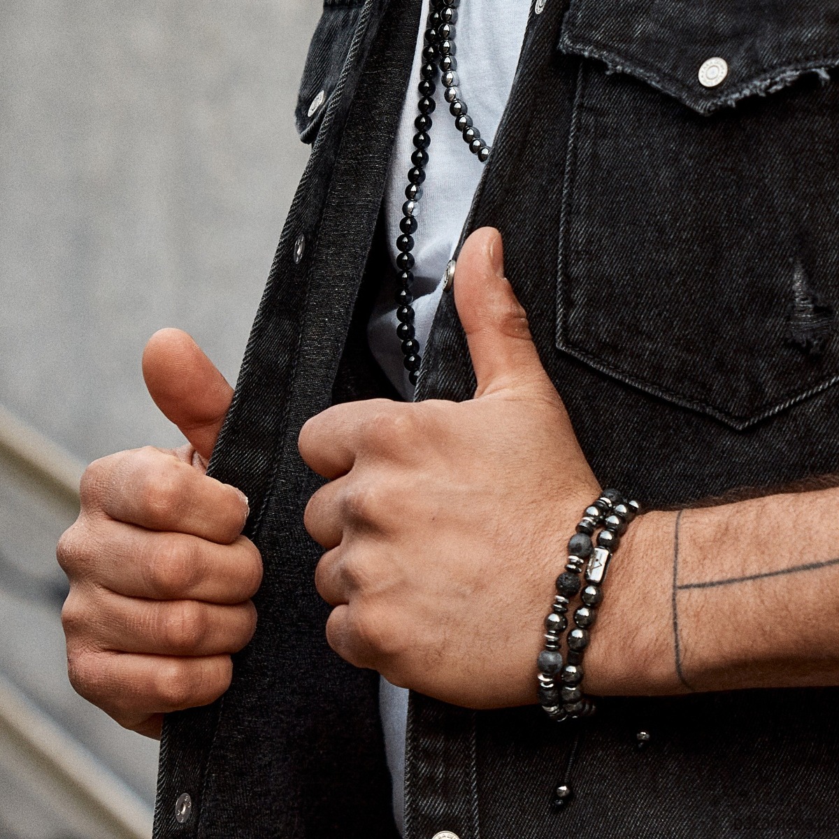 biżuteria męska Męska bransoletka - oczyszczająca moc 1