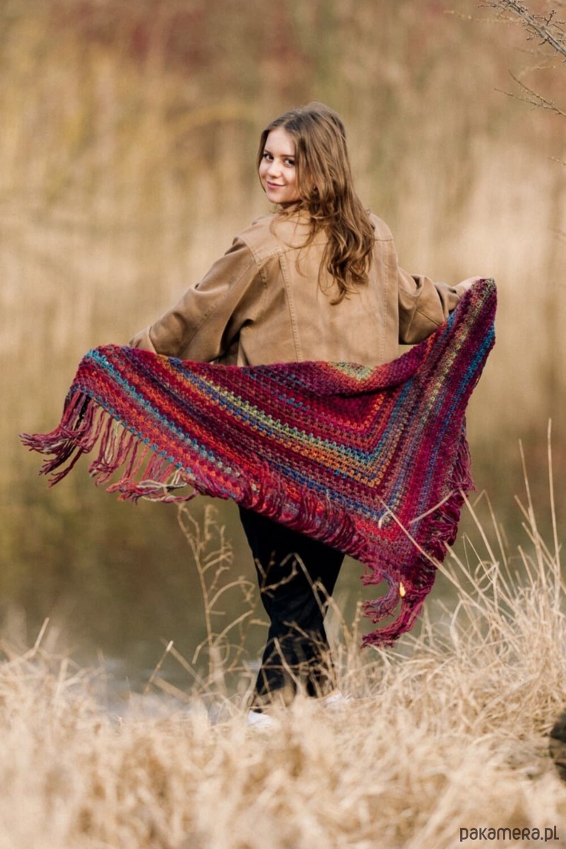 rękawiczki damskie MAXCOLOR mitenki "wesoły melanż" 5