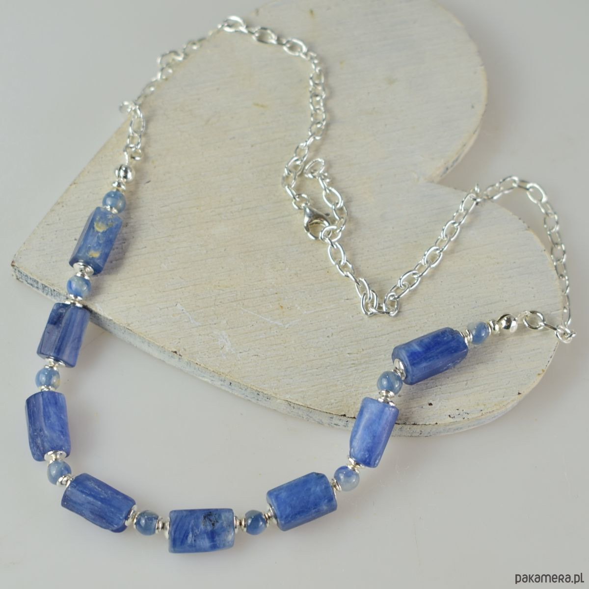 srebrne naszyjniki Kianit klasycznie  - srebrny naszyjnik 3