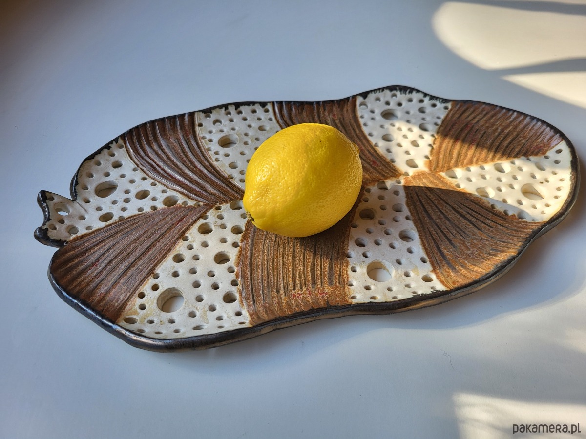 patery i talerze Ceramiczna patera liść 4