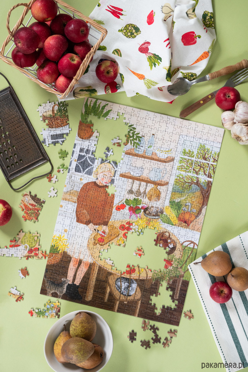 puzzle dla dzieci Muno Puzzle Domowe Przetwory by Asia Spettel 500 el. w ozdobnej tubie 2