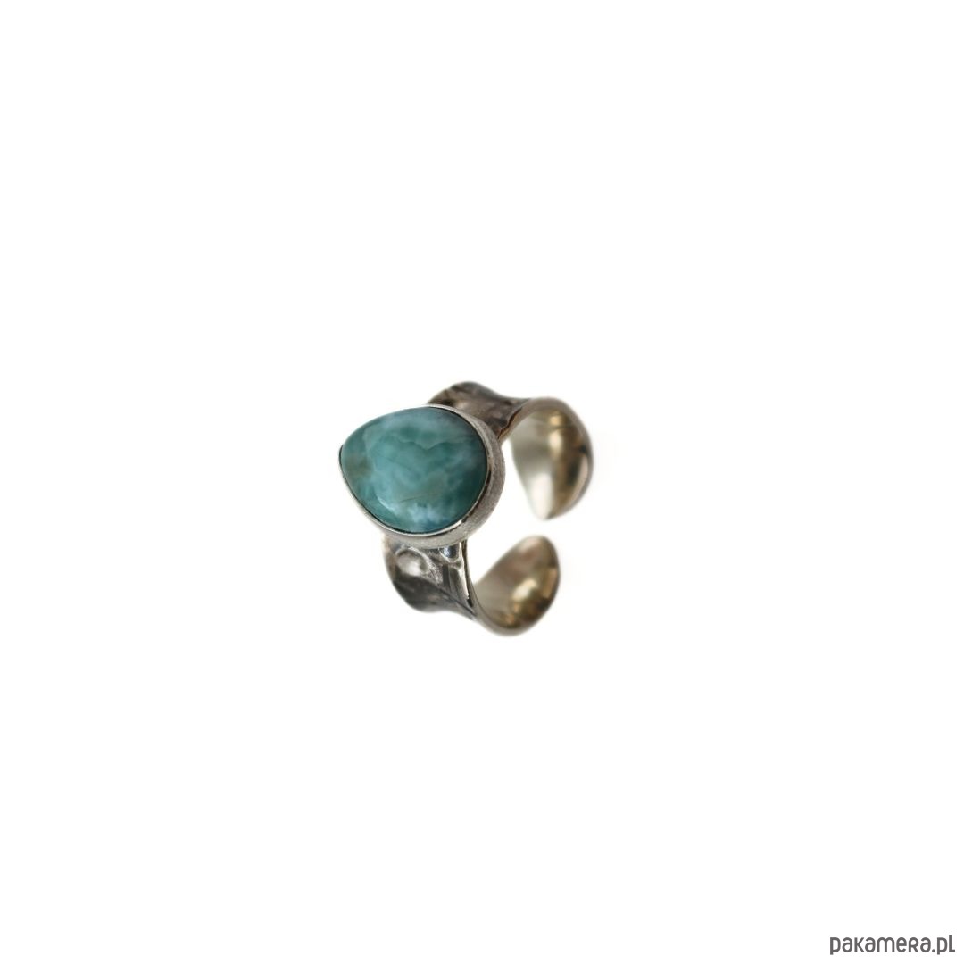 pierścionki srebrne Pierścionek srebrny z Larimarem 2