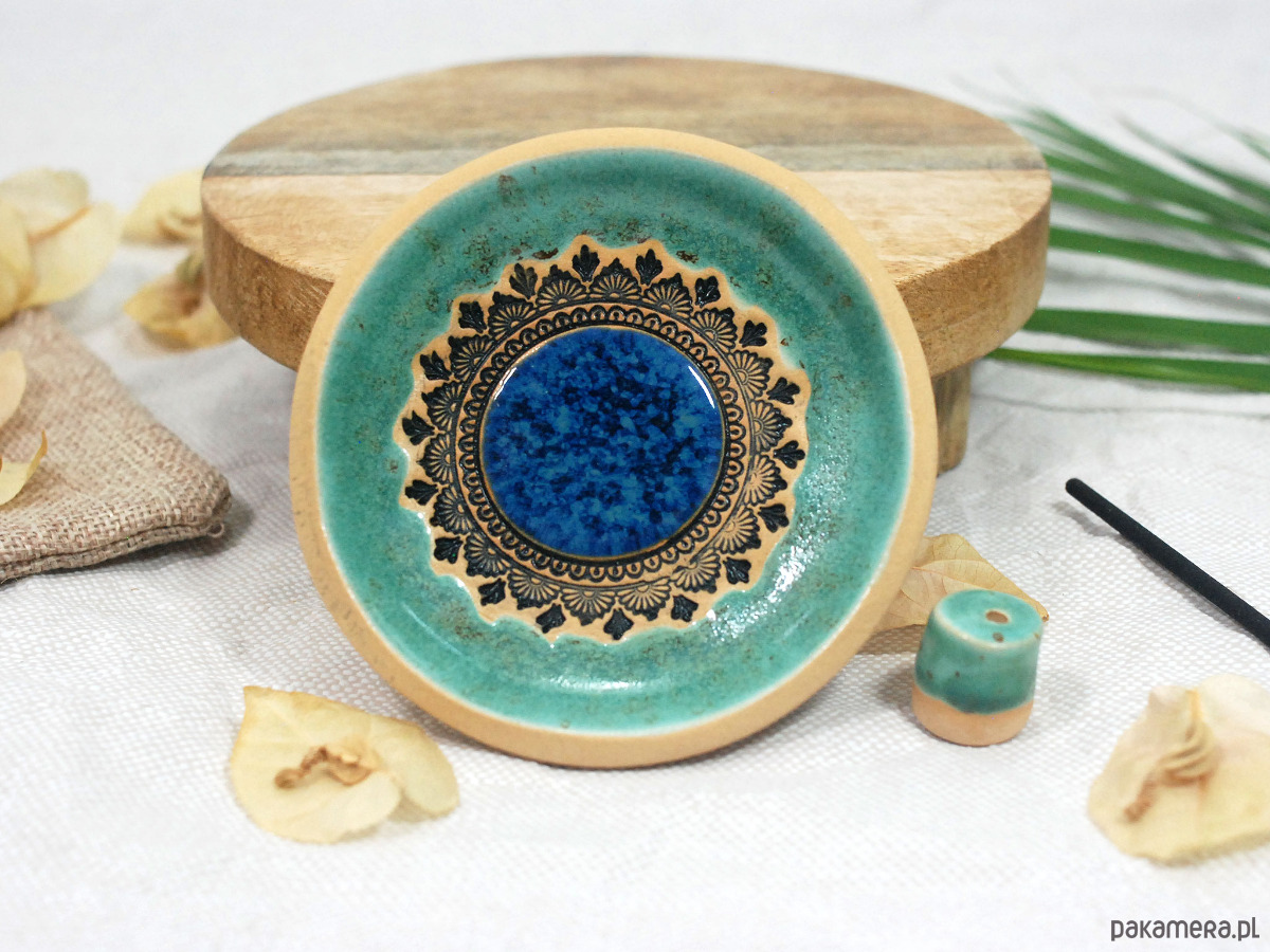 Podstawki pod kadzidełka Ceramiczna podstawka na kadzidło, świeczkę, biżuterię 8