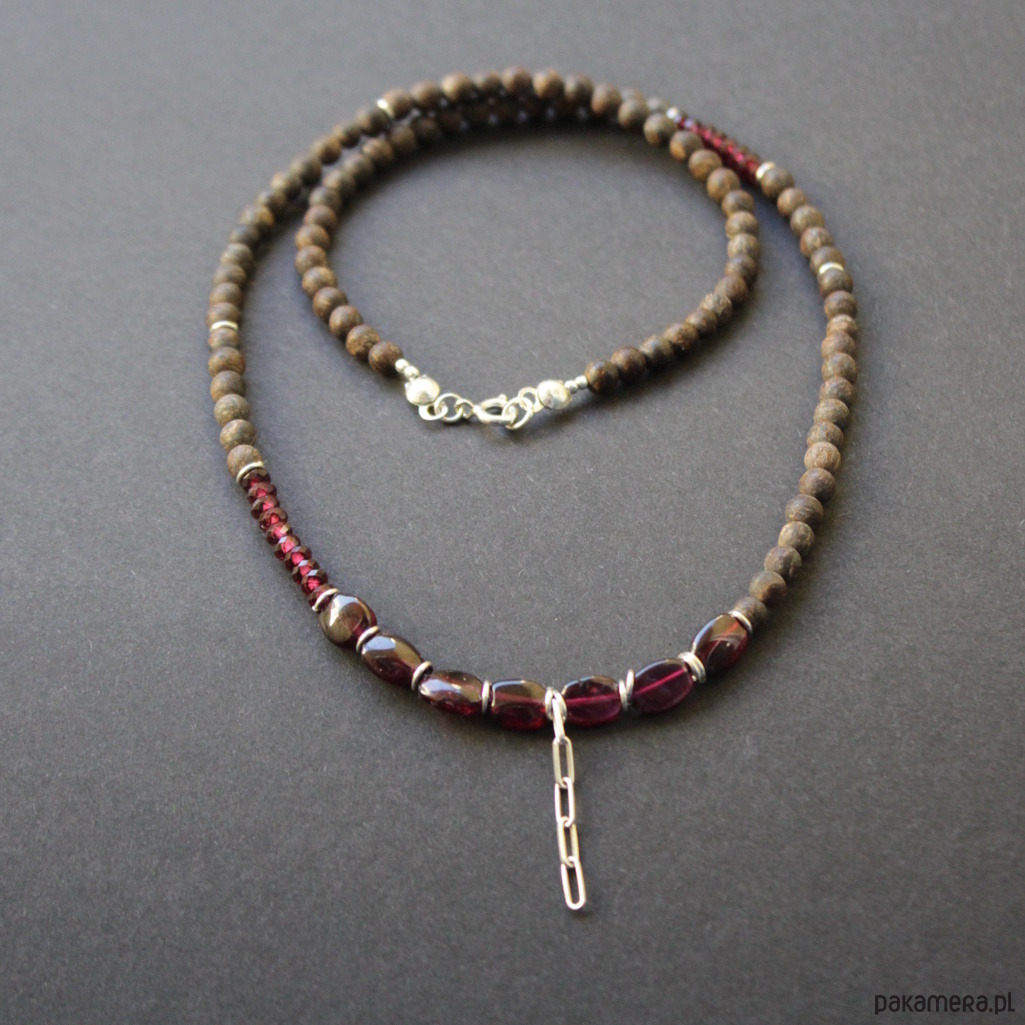 srebrne naszyjniki Naszyjnik czekolada i porto 1