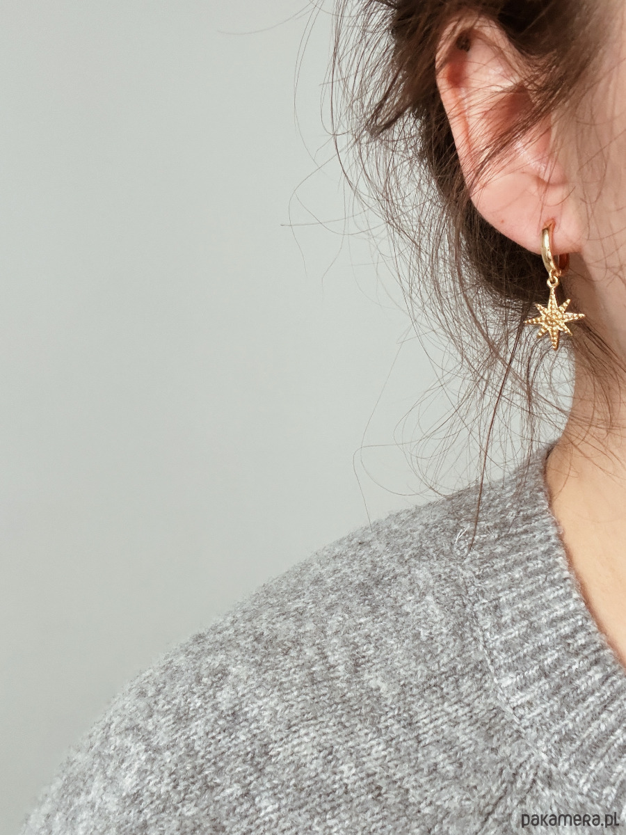 kolczyki pozłacane Kolczyki pozłacane Gwiazdka 1