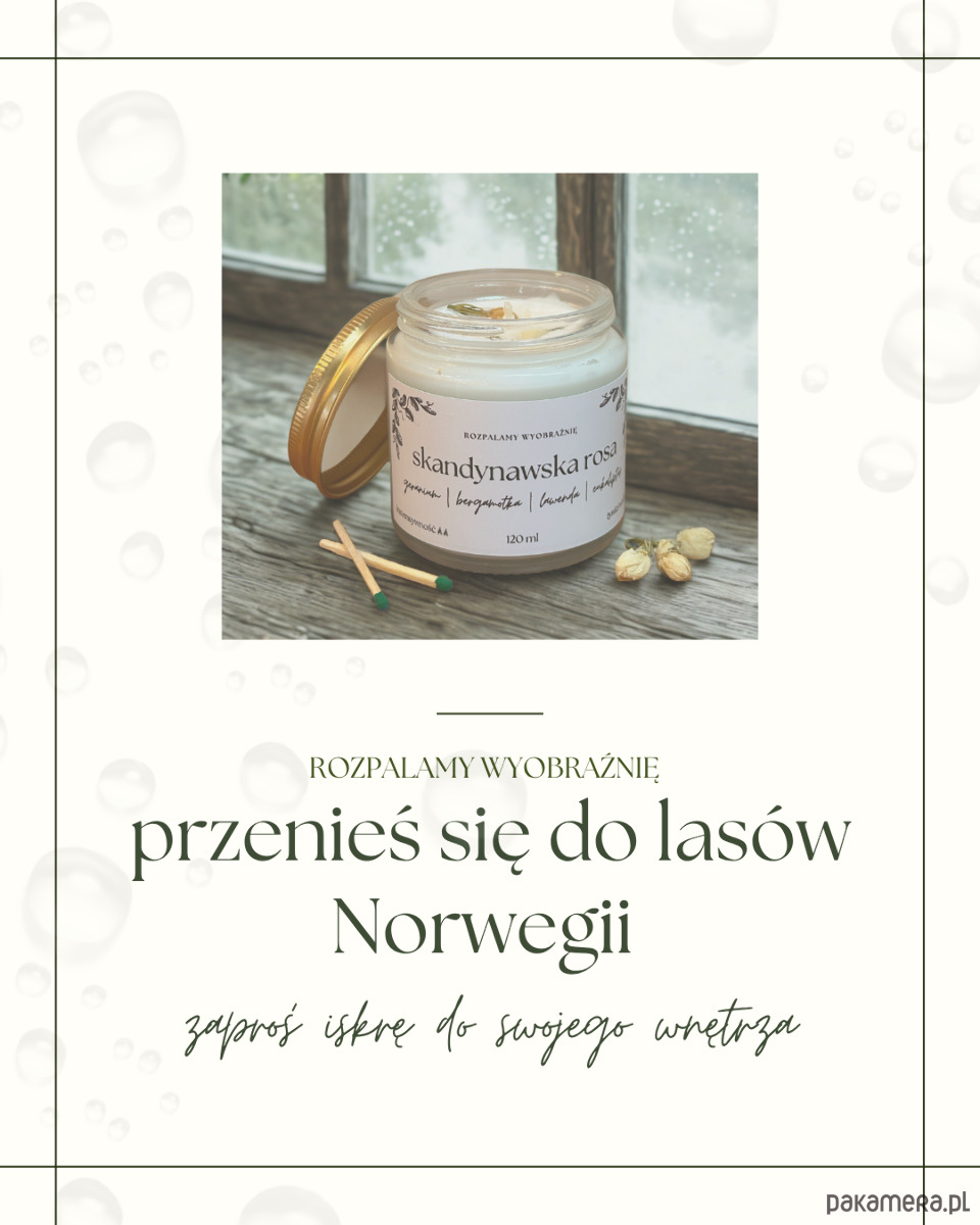 świeczniki i świece Skandynawska rosa 6