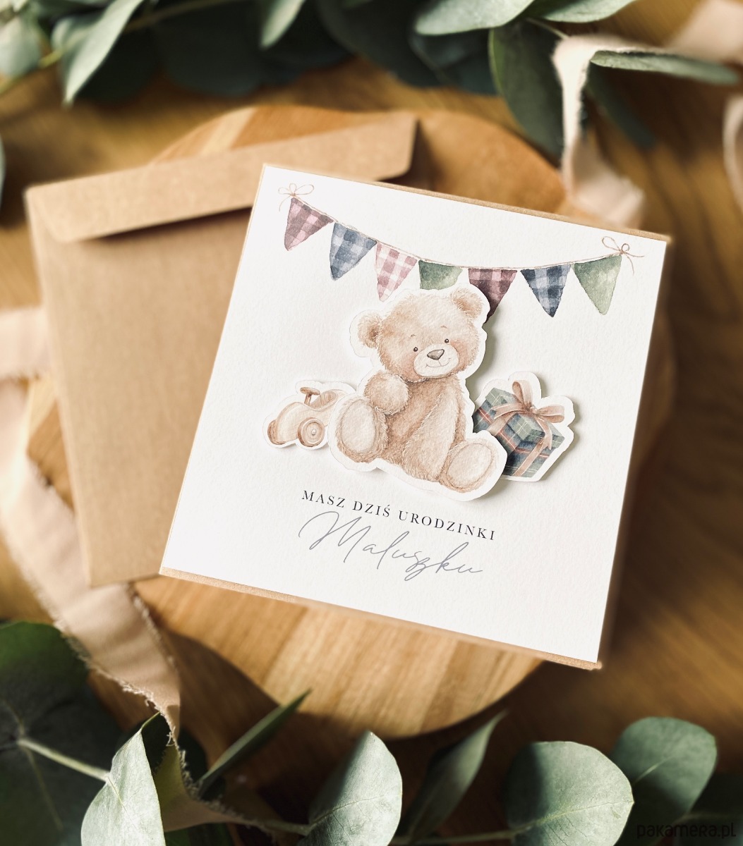 kartki scrapbooking Kartka dla dziecka na roczek urodzinki , Pierwsze urodziny ,urodziny 3