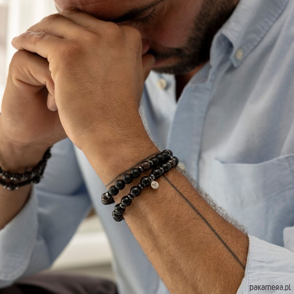 biżuteria męska Męska bransoletka zodiakalna - Baran 1