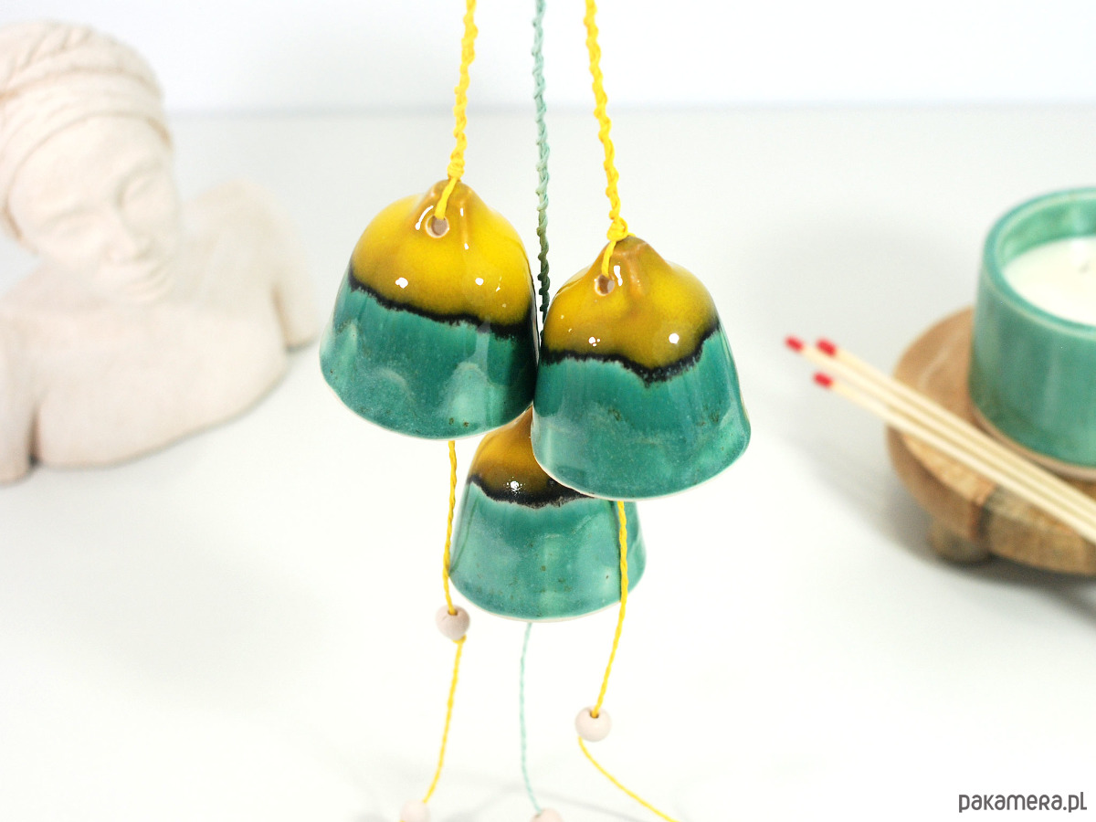 dekoracje świąteczne Ceramiczne dzwonki choinkowe - laguna 4