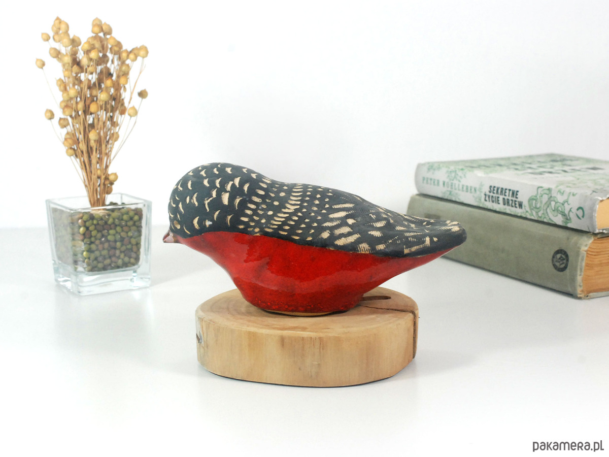 figurki i rzeźby Ceramiczna ptak - dekoracja stojąca 2