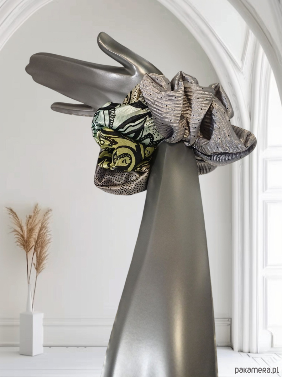 gumki do włosów Scrunchie X XL .Satynowa gumka 1