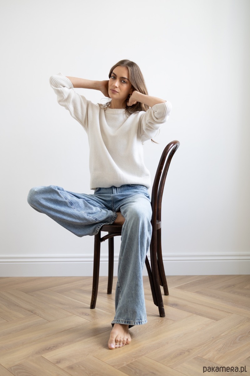 swetry damskie  Sweter Freya śmietanka 3