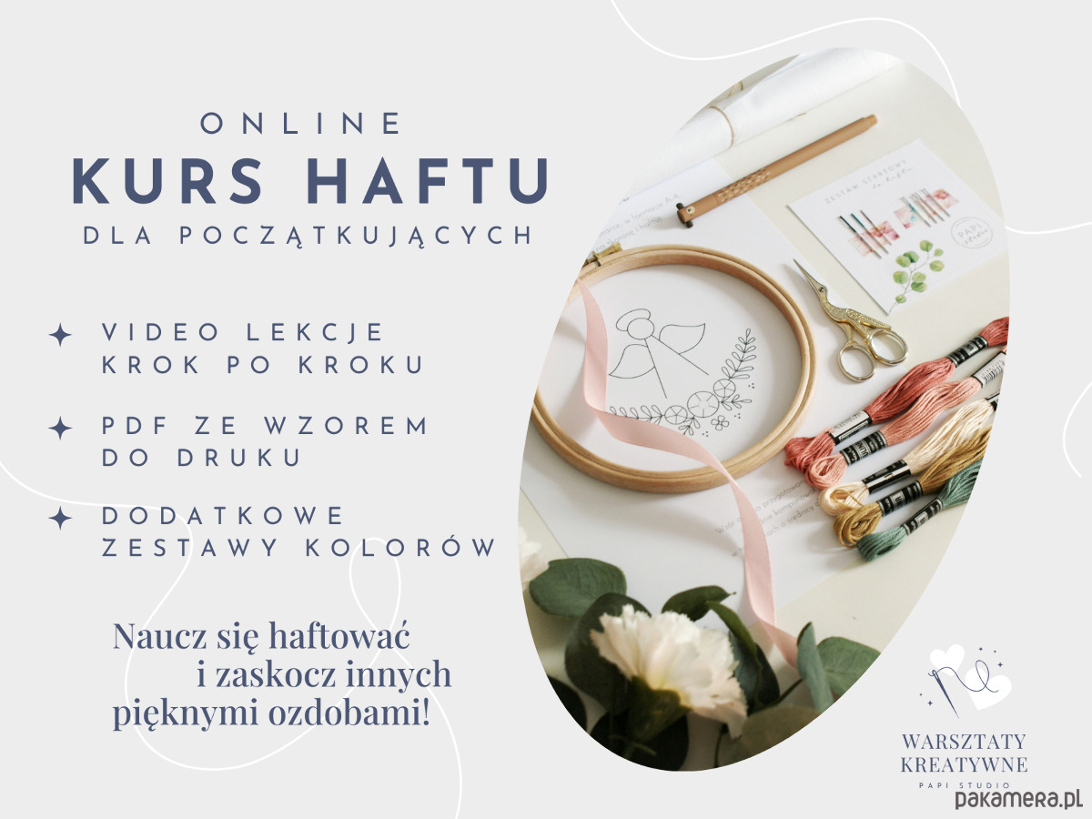 Warsztaty z haftowania Kurs haftu online - haft ręczny dla początkujących 0