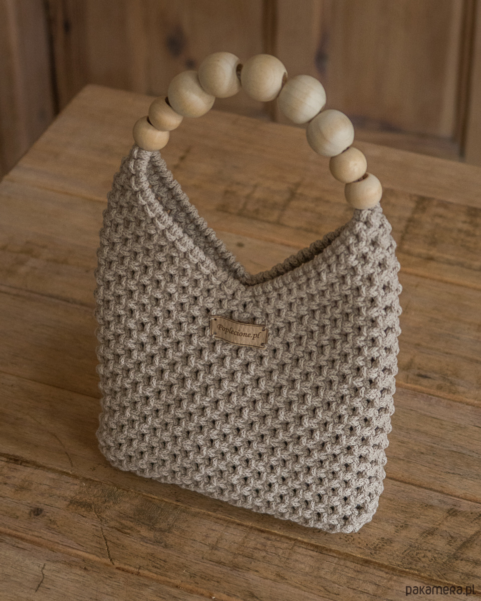 torebki do ręki Makramowa torebka Mini Bag  - beżowa 1