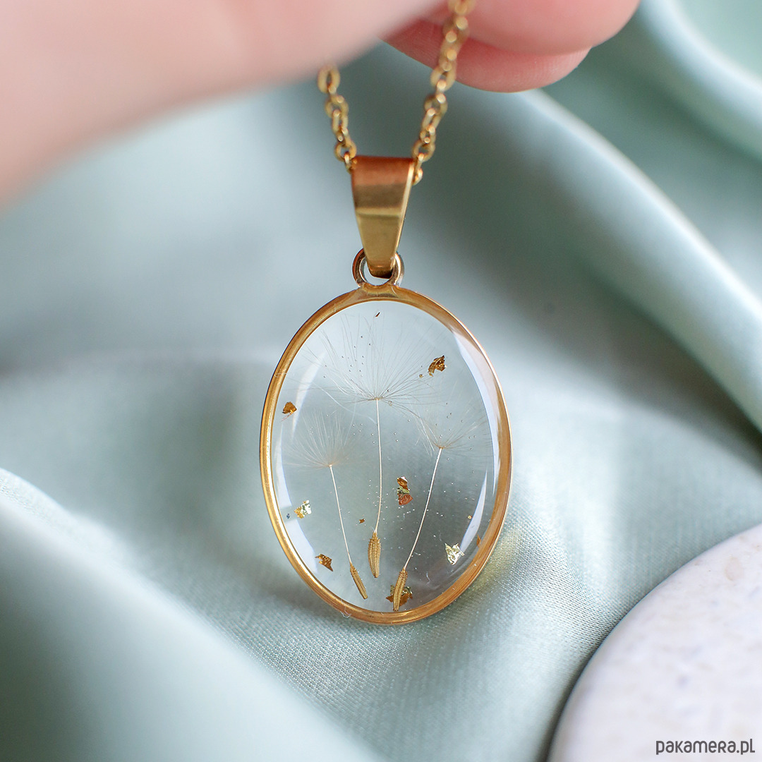 wisiory Wisiorek z rzęsek dmuchawca 3