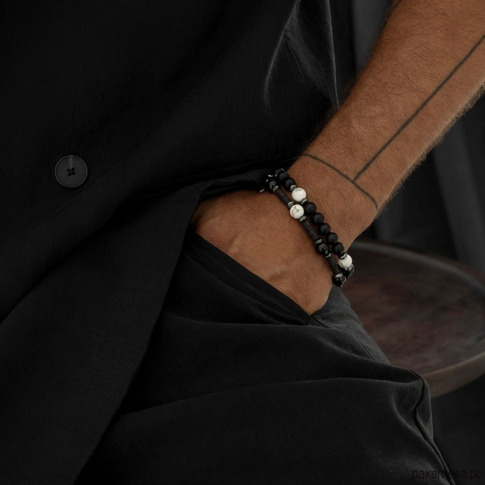 biżuteria męska Męska bransoletka zodiakalna - Waga - Odwaga i mądrość II 1