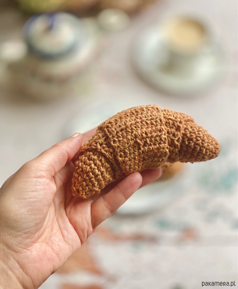 zabawki - inne Szydełkowy rogalik - Croissant 3