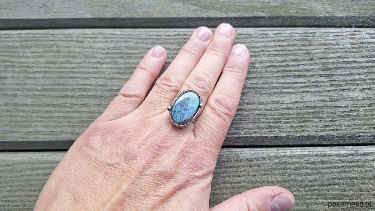 pierścionki - różne Niebieski - pierścionek regulowany 4