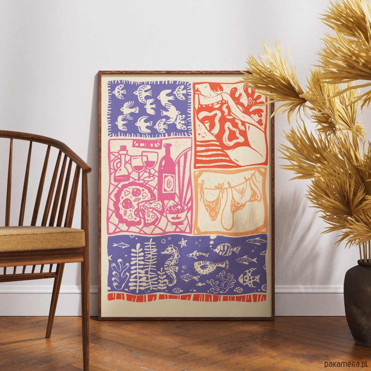 plakaty Plakat "Morskie klimaty", kolorystyka 1 2