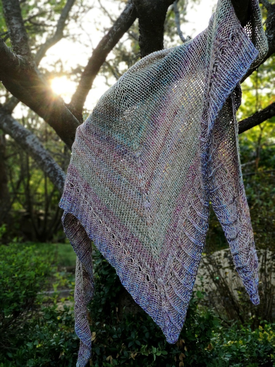 szale damskie Akwarela / chusta z bawełny 4