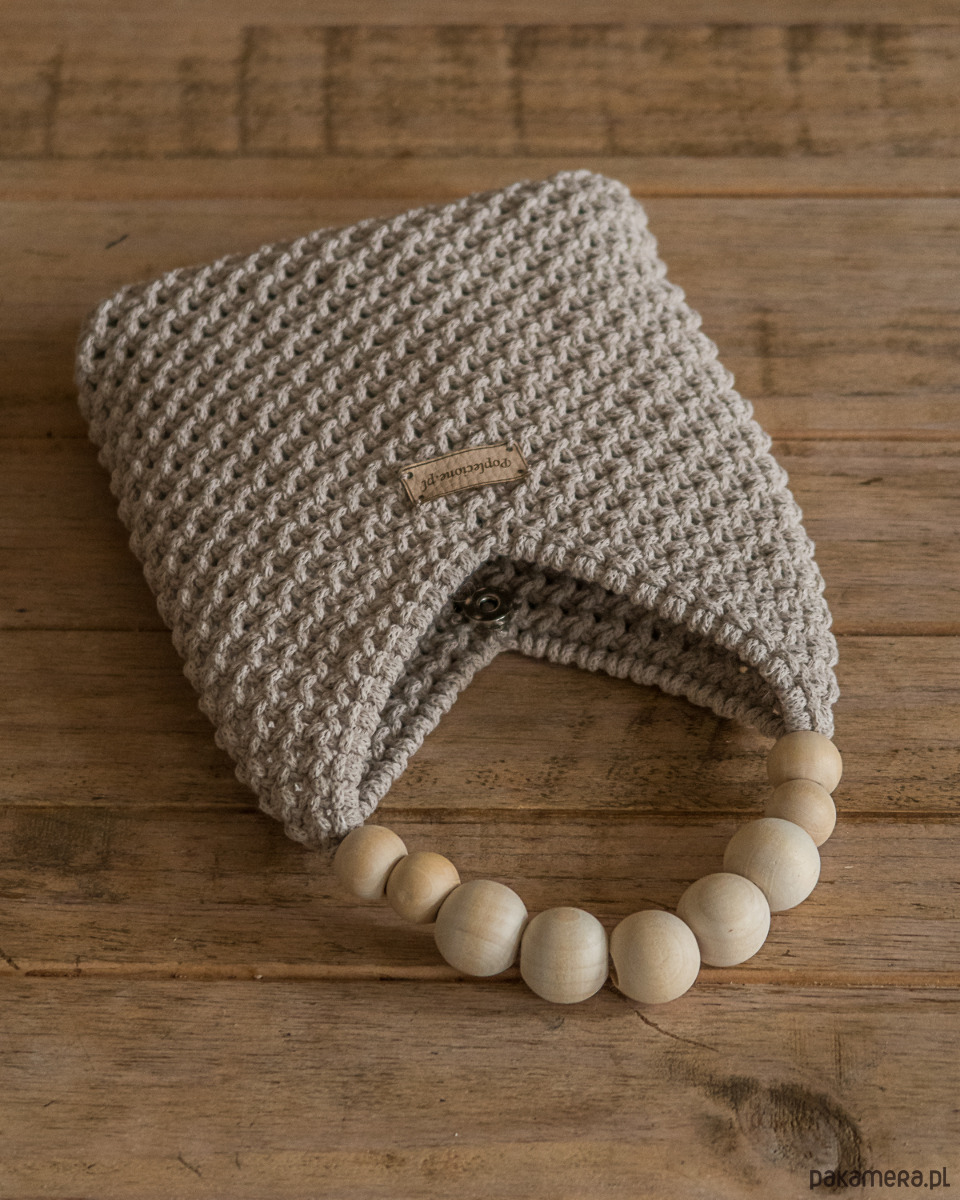 torebki do ręki Makramowa torebka Mini Bag  - beżowa 2