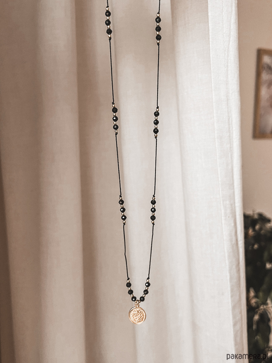 wisiory Naszyjnik z zawieszką czarny turmalin 1