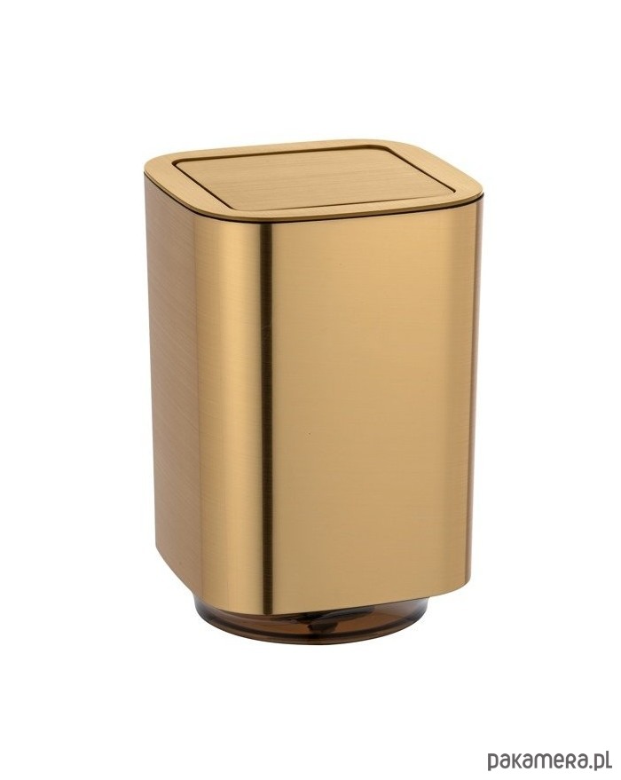 dodatki - łazienka - różne Kosz na Śmieci Łazienkowy Lura Złoty 1